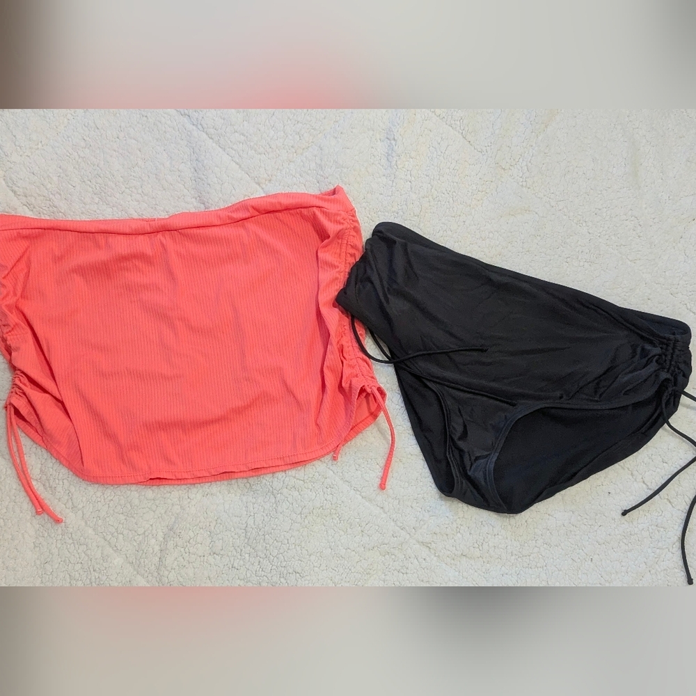 2  Ruched Bikini Bottoms 2x